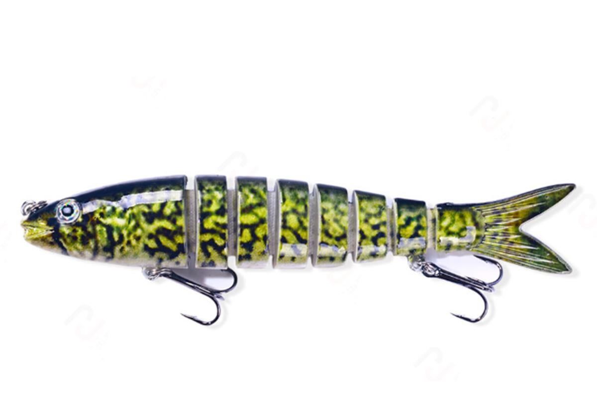 5 Pcs Jointed Fishing Lures Set Wobblers Swimbait Crankbait Hard Bait