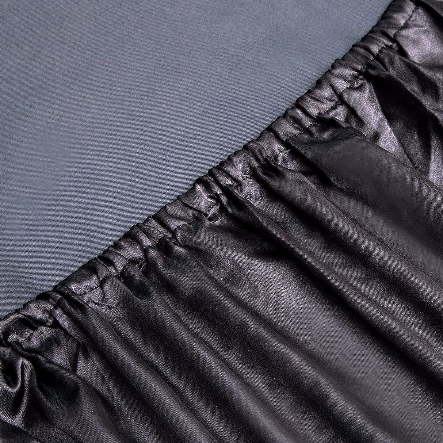Art Silk Satin Sheet Set Hotel 4 Pieces Fitted/Flat Sheet Bedding Set-Luxury Soft Silky Sheets for Hair and Skin, Similar to Silk Bed Sheets Set 4 Pieces(King,Black)