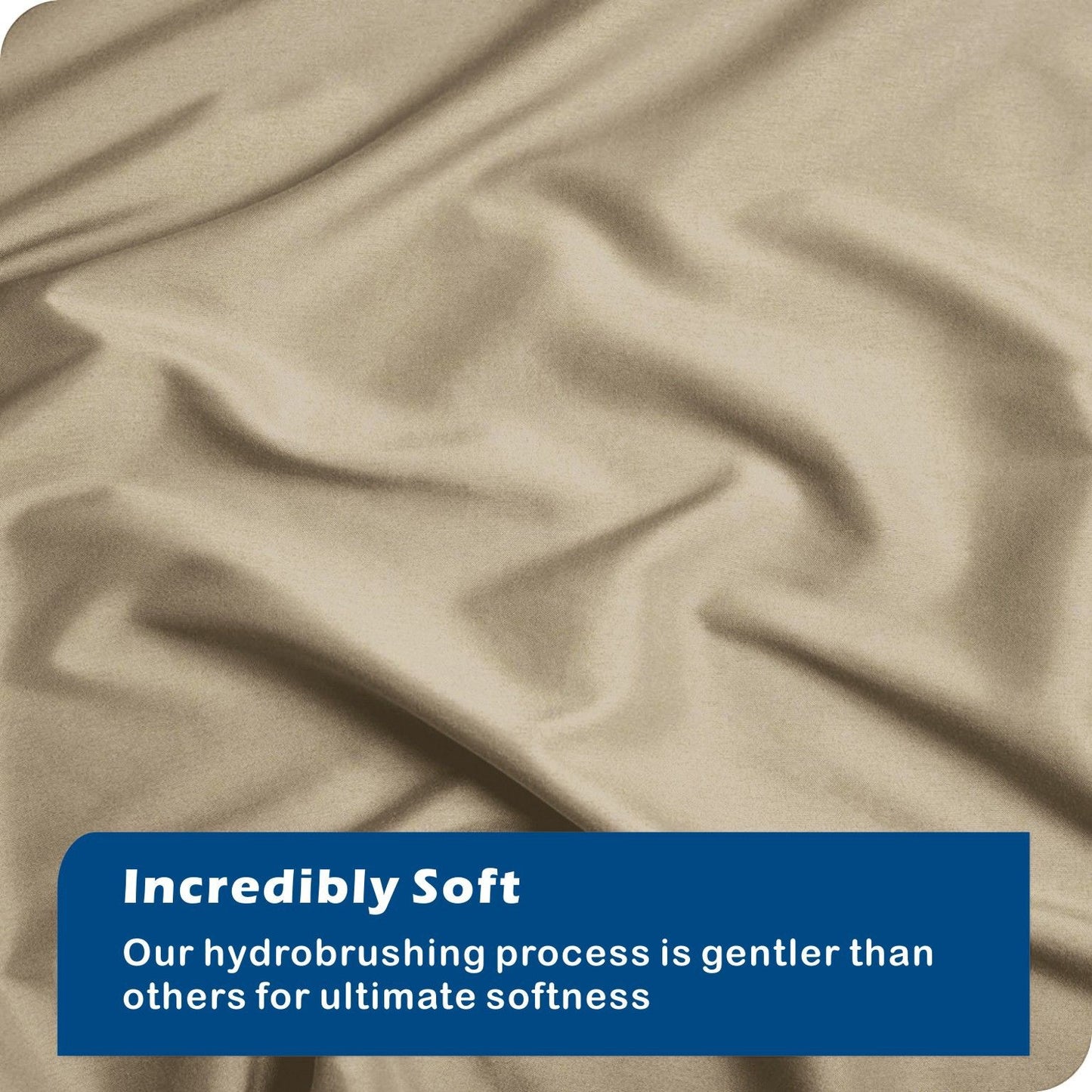 3 Piece Hotel Soft Microfiber Quilt Cover Set-2000TC Duvet/Donna Cover Set & Pillowcases -1 Quilt Cover Zipper Closure & 1 x Pillowcases-Breathable Bedding - Wrinkle, Fade, Stain Resistant(Camel Beige,Double)