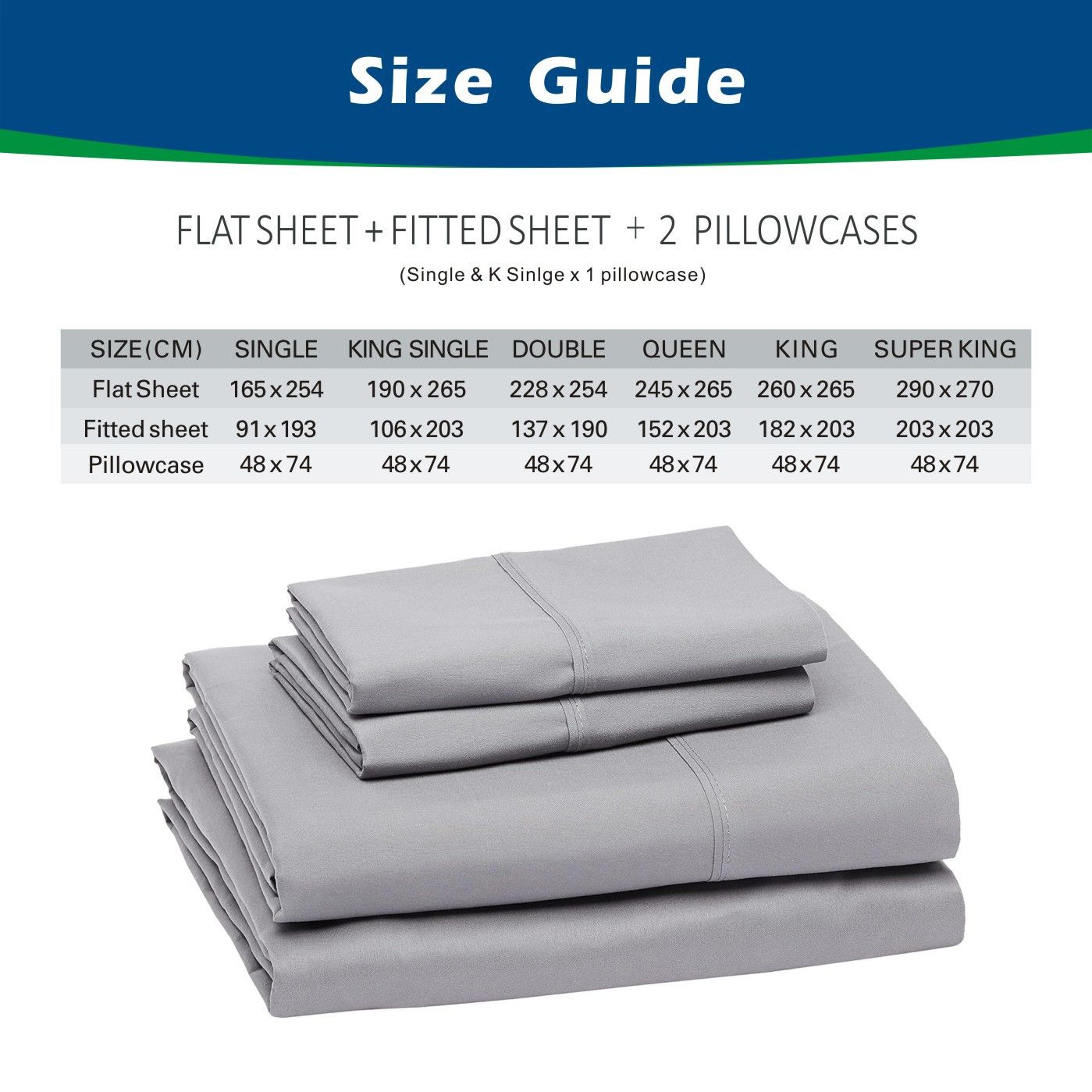 4 Piece Bed Sheet Set- Bedding Sheets & Pillowcases -Breathable Bedding - Wrinkle, Fade, Stain Resistant-Deep Pocket Flat Fitted Bed Sheet Set(Biscay blue,Double)