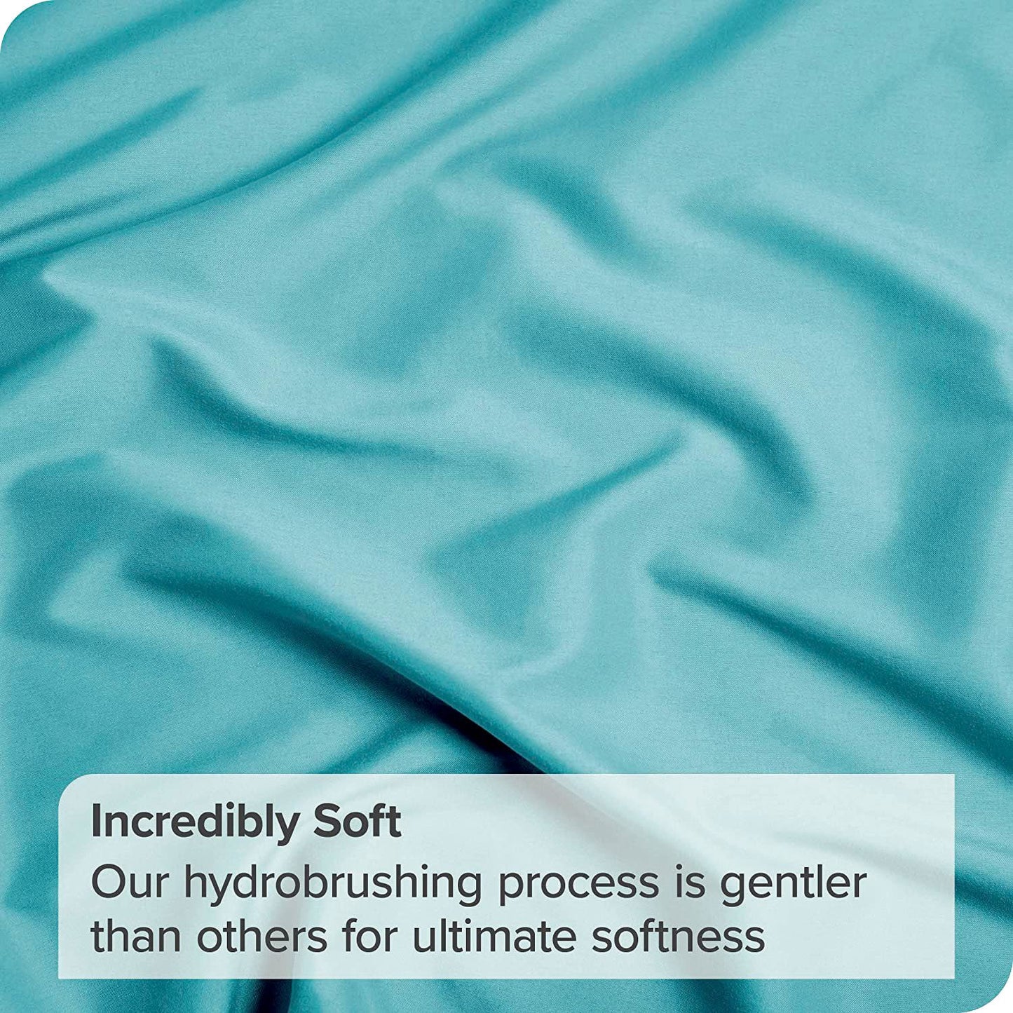 4 Piece Bed Sheet Set- Bedding Sheets & Pillowcases -Breathable Bedding - Wrinkle, Fade, Stain Resistant-Deep Pocket Flat Fitted Bed Sheet Set(Ice Blue,King)