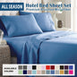 3 Piece Bed Sheet Set- Bedding Sheets & Pillowcases -Breathable Bedding - Wrinkle, Fade, Stain Resistant-Deep Pocket Flat Fitted Bed Sheet Set(Ocean,King Single)