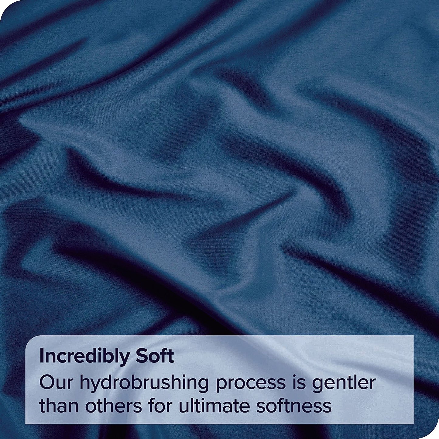4 Piece Bed Sheet Set- Bedding Sheets & Pillowcases -Breathable Bedding - Wrinkle, Fade, Stain Resistant-Deep Pocket Flat Fitted Bed Sheet Set(Navy,Queen)