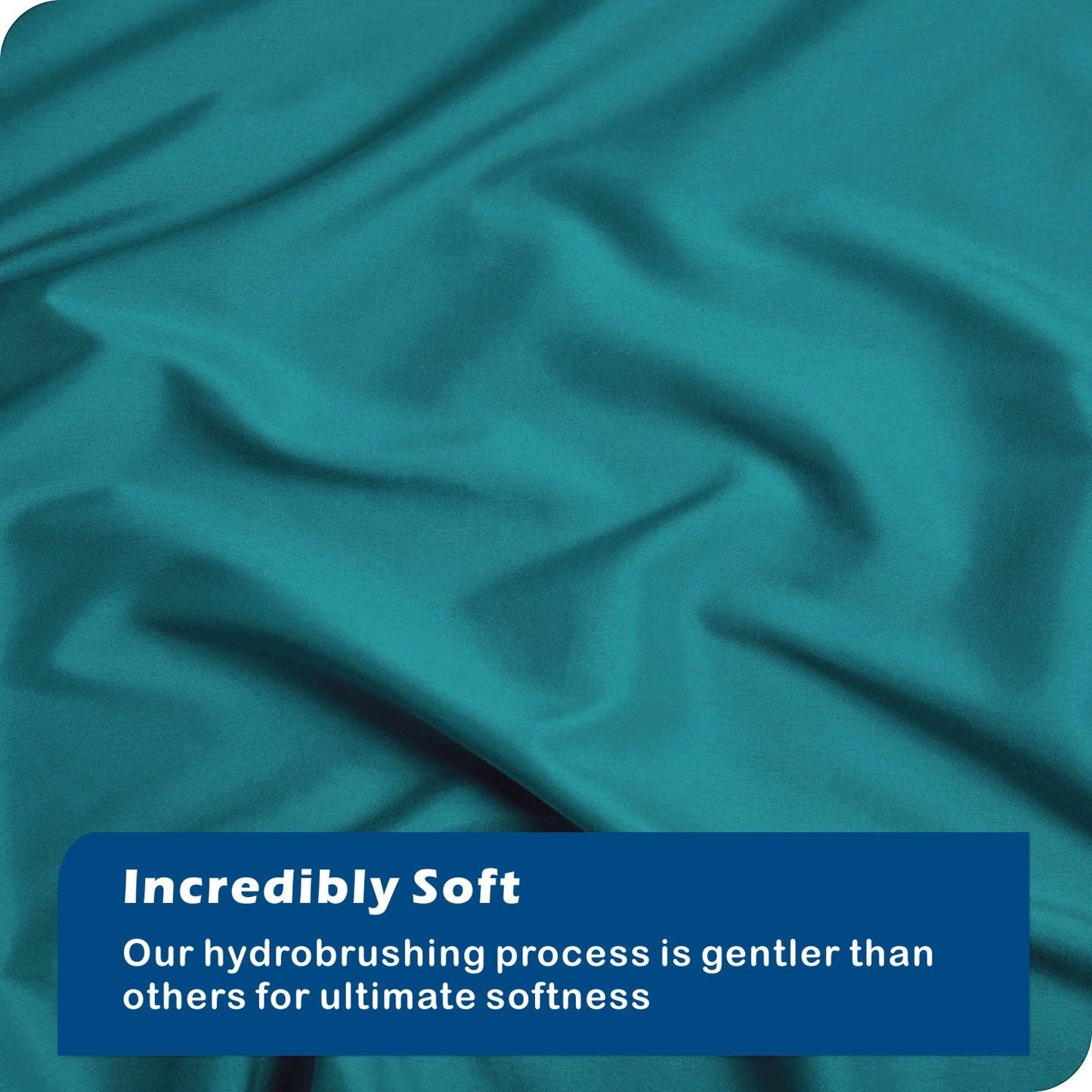 2 Piece Hotel Soft Microfiber Quilt Cover Set-2000TC Duvet/Donna Cover Set & Pillowcases -1 Quilt Cover Zipper Closure & 1 x Pillowcases-Breathable Bedding - Wrinkle, Fade, Stain Resistant(Biscay blue,Single)