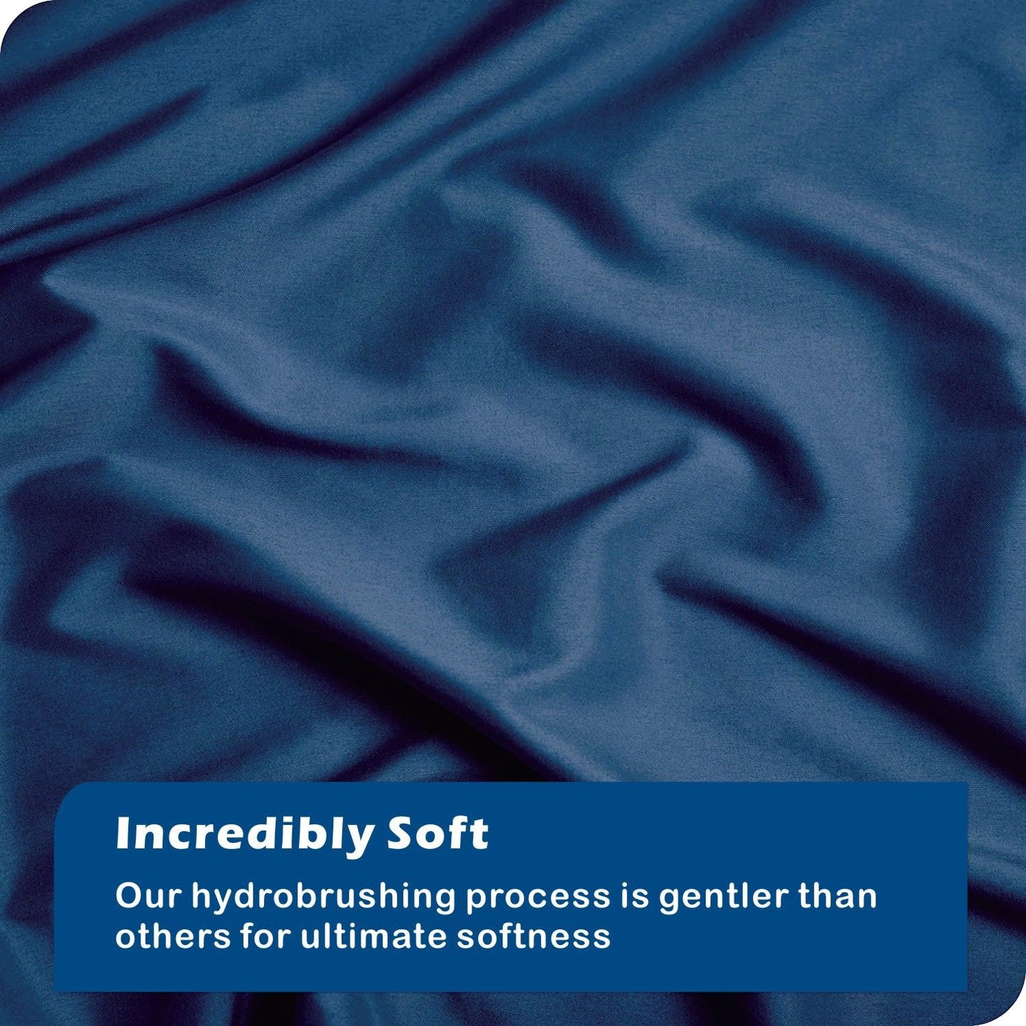 3 Piece Hotel Soft Microfiber Quilt Cover Set-2000TC Duvet/Donna Cover Set & Pillowcases -1 Quilt Cover Zipper Closure & 1 x Pillowcases-Breathable Bedding - Wrinkle, Fade, Stain Resistant(Navy,Super King)