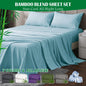 3 Piece Hotel Bamboo Cooling Sheet Set -Ultra Soft 2000TC Breathable Bed Sheets Set with 37 Centimetre Deep Pocket-Cooling Sheets for Hot Sleepers(Sky Blue,King Single)