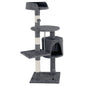 Cat Tower Tree Scratching Post Dark Grey Condo 112cm