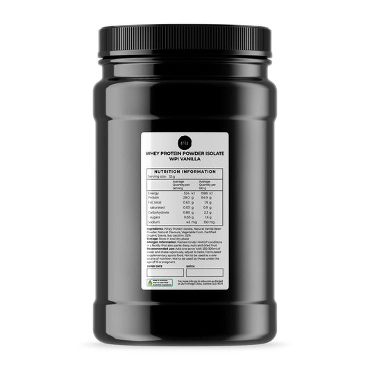 Orku 1Kg WPI Whey Protein Isolate Powder - Vanilla Jar | Sports Food