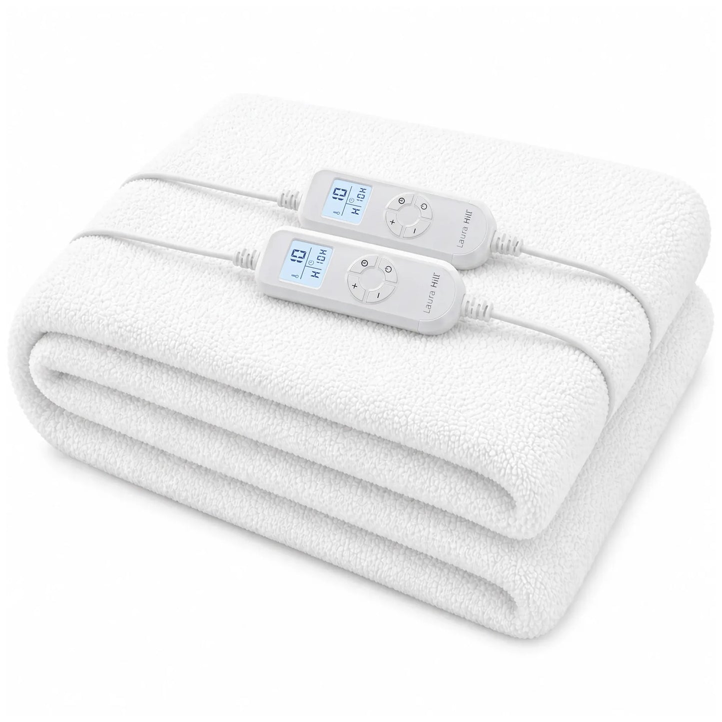 Laura Hill King Electric Heated Underlay Blanket Fleecy Fabric with Timer