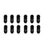12X Rexy Cushion No Show Ankle Socks Medium Non-Slip Breathable BLACK