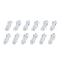 12X Rexy Seamless Sport Sneakers Socks Medium Non-Slip Heel Tab WHITE