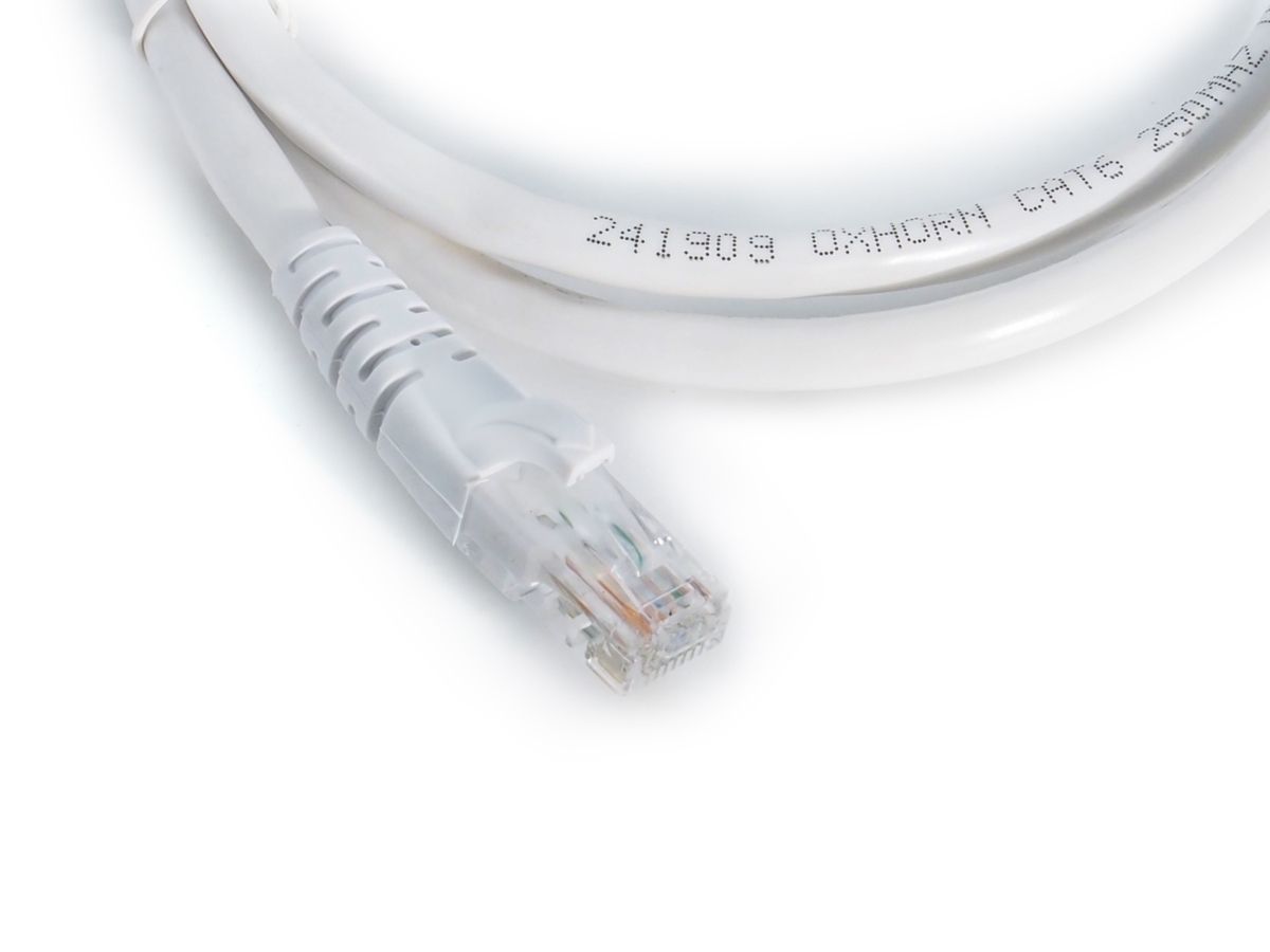 OXHORN CB-CAT6-W002 Network Cable Cat6 2m White