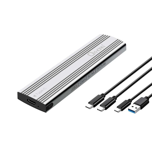 OXHORN UM-311S USB C 3.2 Gen 2 M.2 NVMe Enclosure Silver