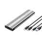 OXHORN UM-311S USB C 3.2 Gen 2 M.2 NVMe Enclosure Silver