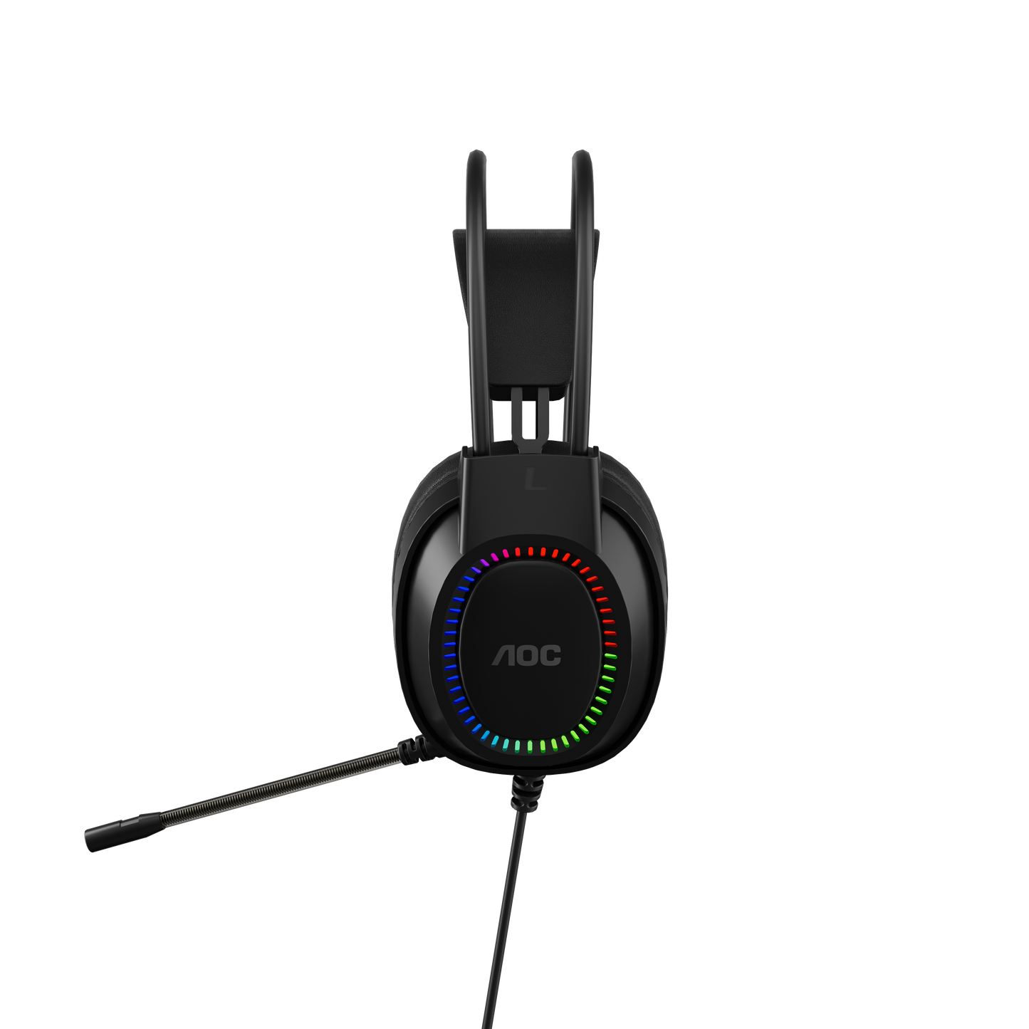 AOC ACG2500BK Wired RGB USB Gaming Stereo Headset 2M Cable Black