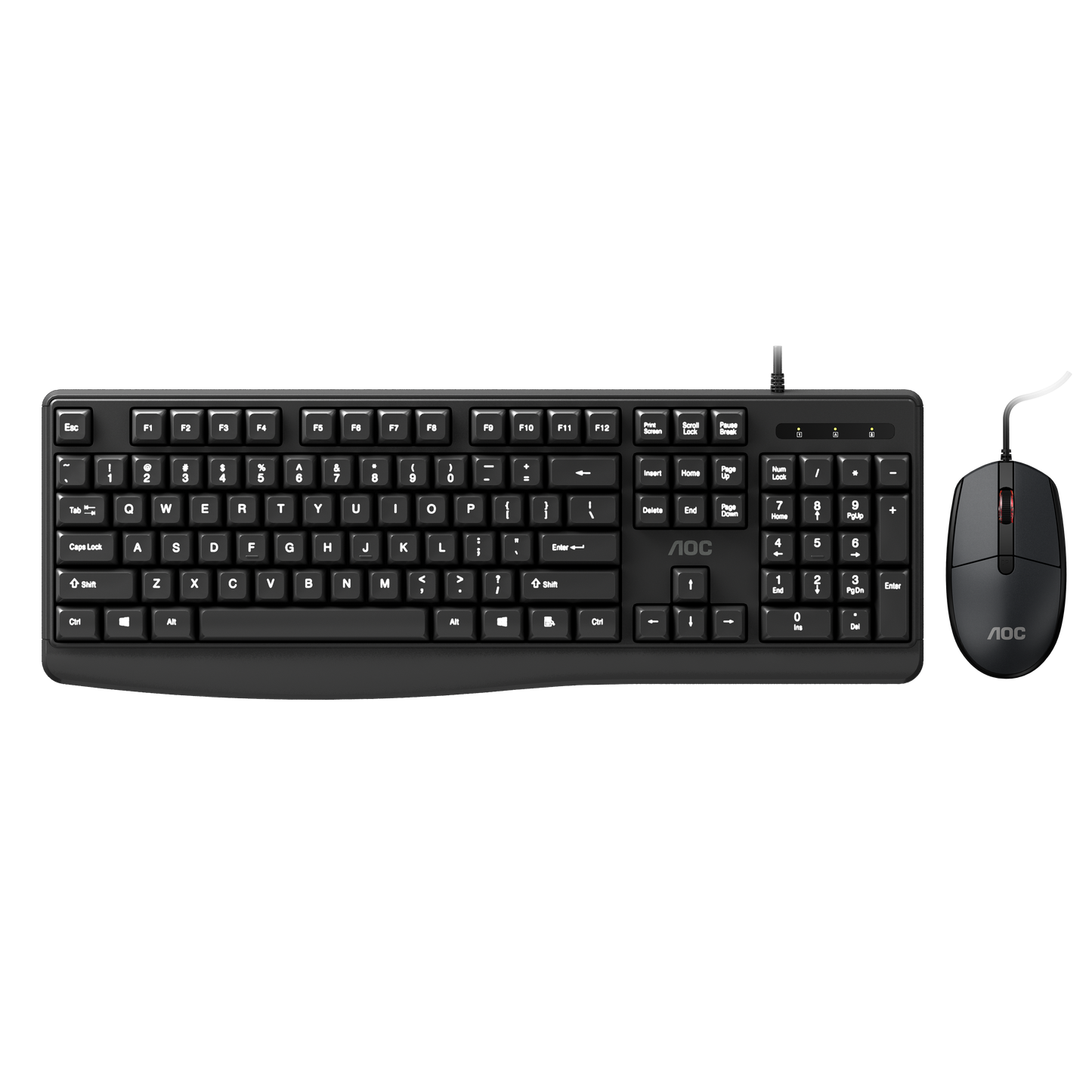 AOC KM170B/97 Wired Home & Office Keyboard + Mouse Combo 1.5M cables Black