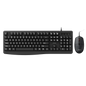 AOC KM170B/97 Wired Home & Office Keyboard + Mouse Combo 1.5M cables Black