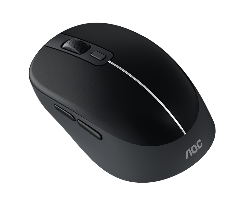 AOC MS360B/LA Wireless Mouse 2.4G + Bluetooth Dual Mode 6-Key DPI1600 Black