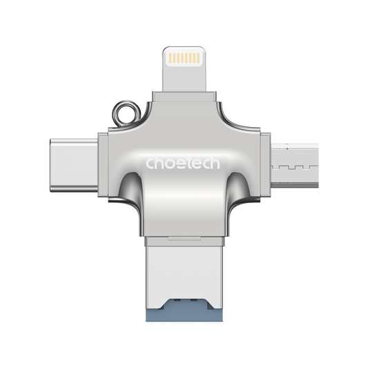 Choetech CR-002-SL EasyGO A+C+Micro+lighting four in one card reader