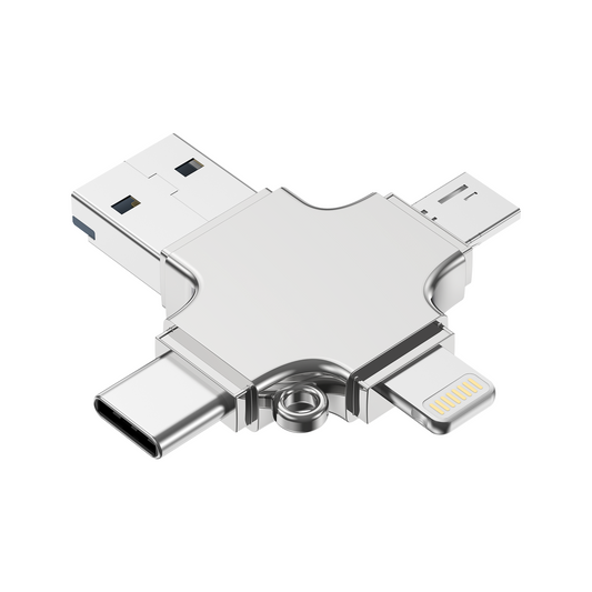 Choetech CR-002-SL EasyGO A+C+Micro+lighting four in one card reader