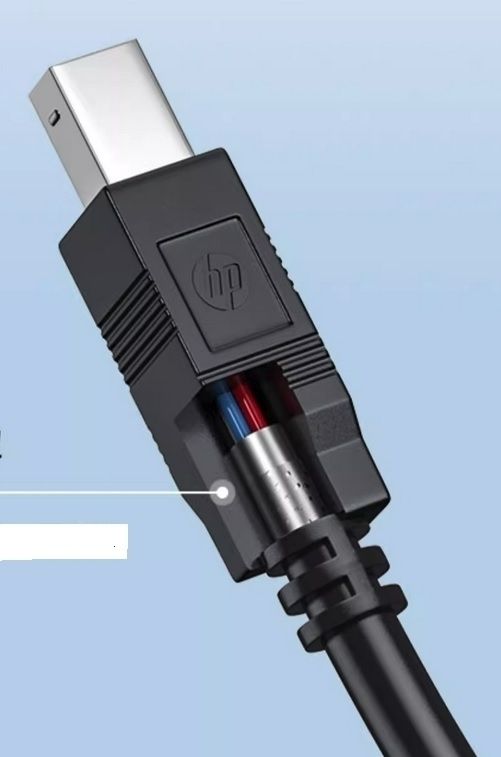 HP DHC-PT100-2M USB-A to USB-B v2.0 cable 2M Black