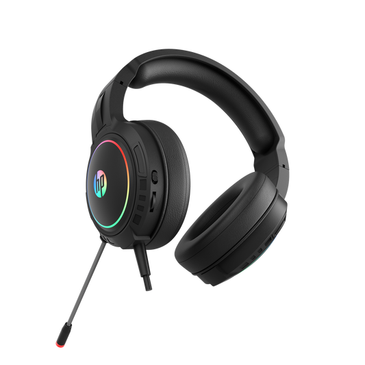 HP DHE-8006 Wired USB 7.1 Surround Sound Gaming Headset RGB LED for PC / Laptop-USB