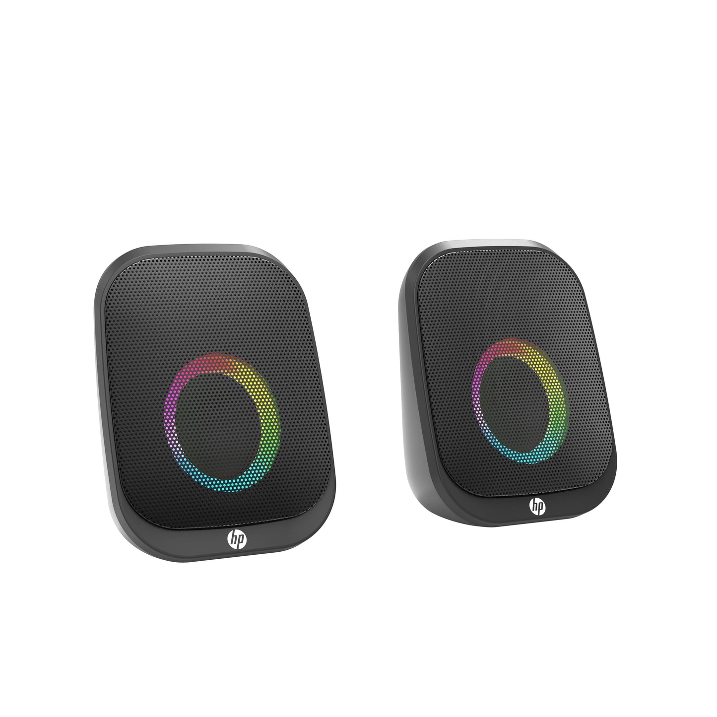 HP DHS-2113 Wired Bluetooth Speaker Portable USB AUX LED Stereo Sound Black