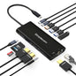Simplecom CHT814 14-in-1 USB-C 4K Triple Display MST Docking Station with Dual HDMI DP