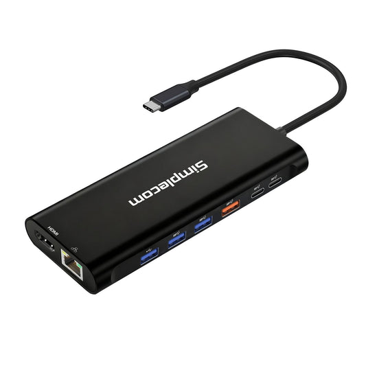 Simplecom CHT814 14-in-1 USB-C 4K Triple Display MST Docking Station with Dual HDMI DP