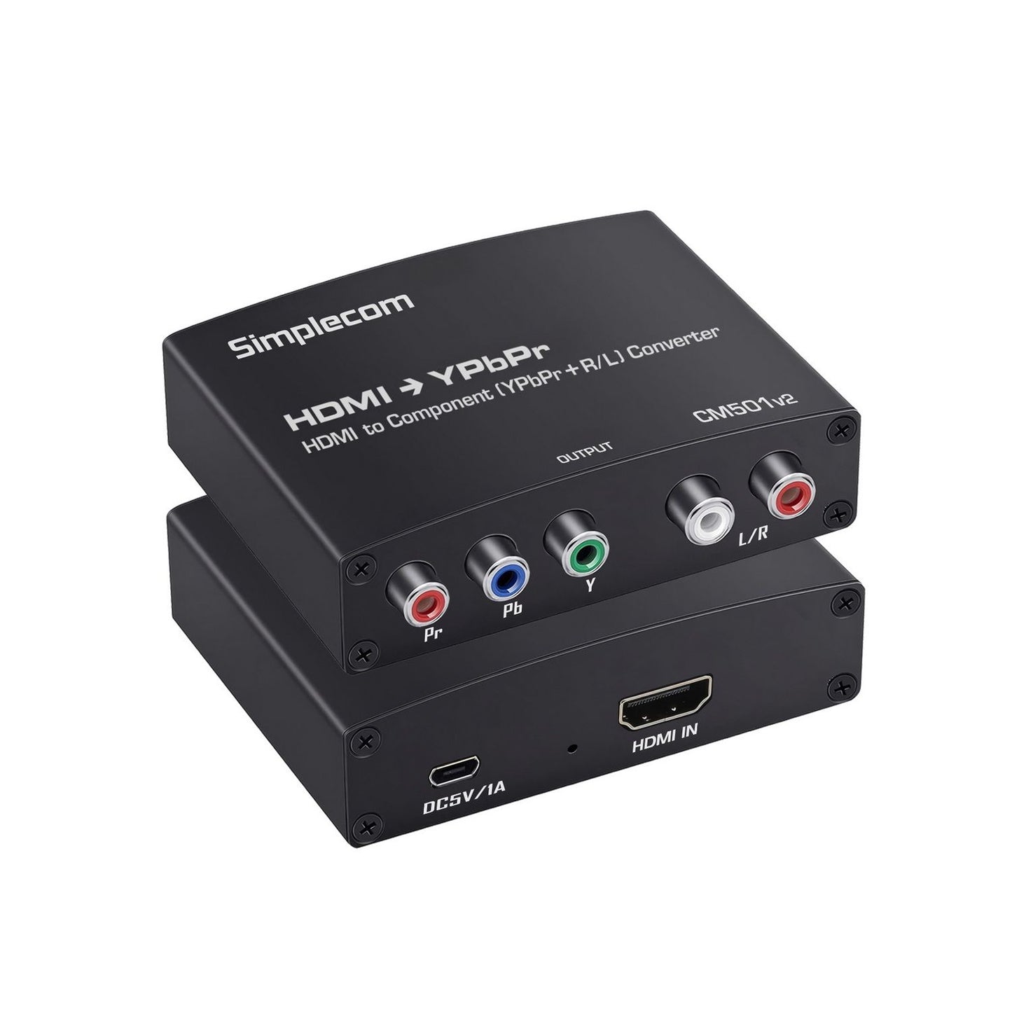 Simplecom CM501v2 HDMI to Component Video (YPbPr) and Audio (L/R) Converter