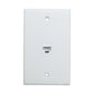 Ethernet Wall Plate 1 Port Cat6 Ethernet Cable Wall Plate Adapter