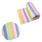 Funky Cute Polar Fleece Throw Rug Pastel Stripes
