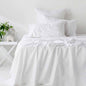 400TC Organic Cotton Premium White Sheet Set Long-Staple Commercial-Grade Durability Mega King