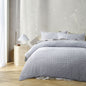 Accessorize Augusta Grey Ruched Quilt Cover Set Queen