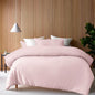 Accessorize 400TC Blush Bamboo Cotton Double Stitch Quilt Cover Set Super King