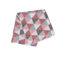 Triangles 175GSM Geometric Pattern Printed Polar Fleece Throw Rug 120 x 150cm Dusty Rose