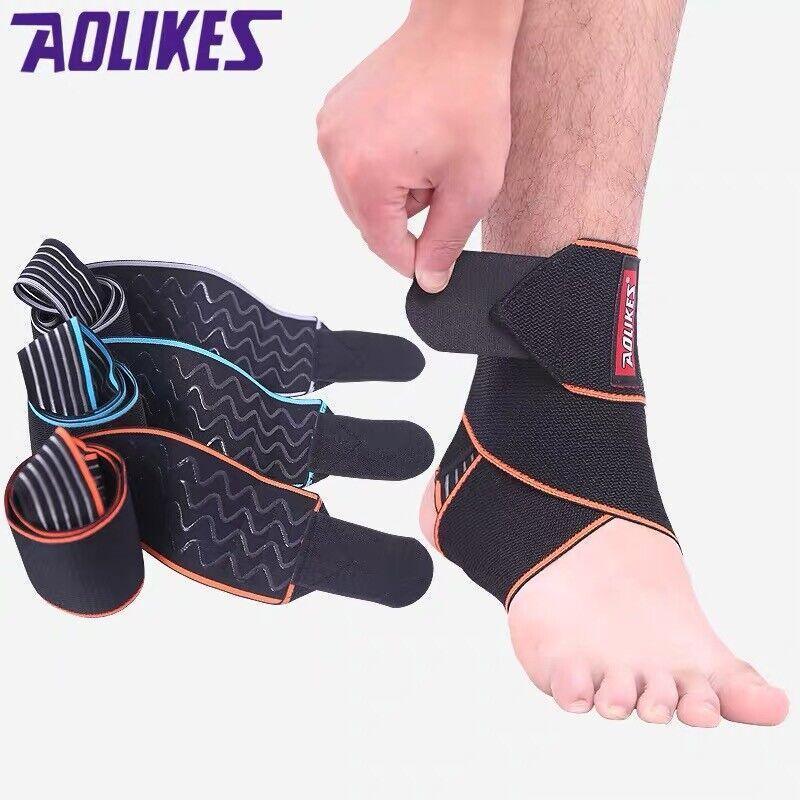 Aolikes Ankle Brace Support Compression Elastic Foot Wrap Protector Sport Au - Green 1 Unit