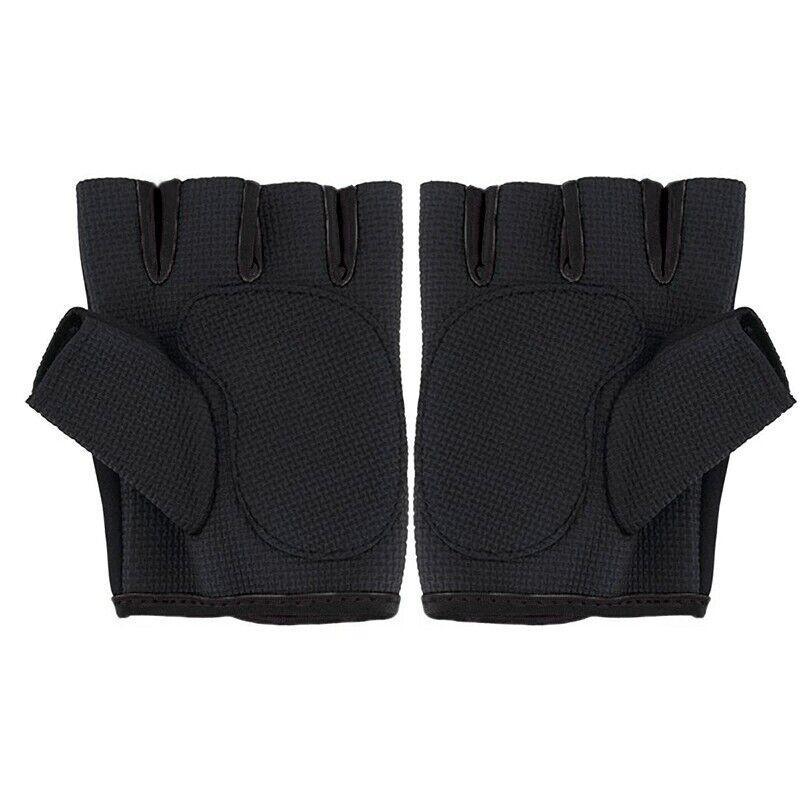 L Size Aolikes Sports Gloves Weight Lifting Exercise Training Workout Bike Riding - Black+Pink