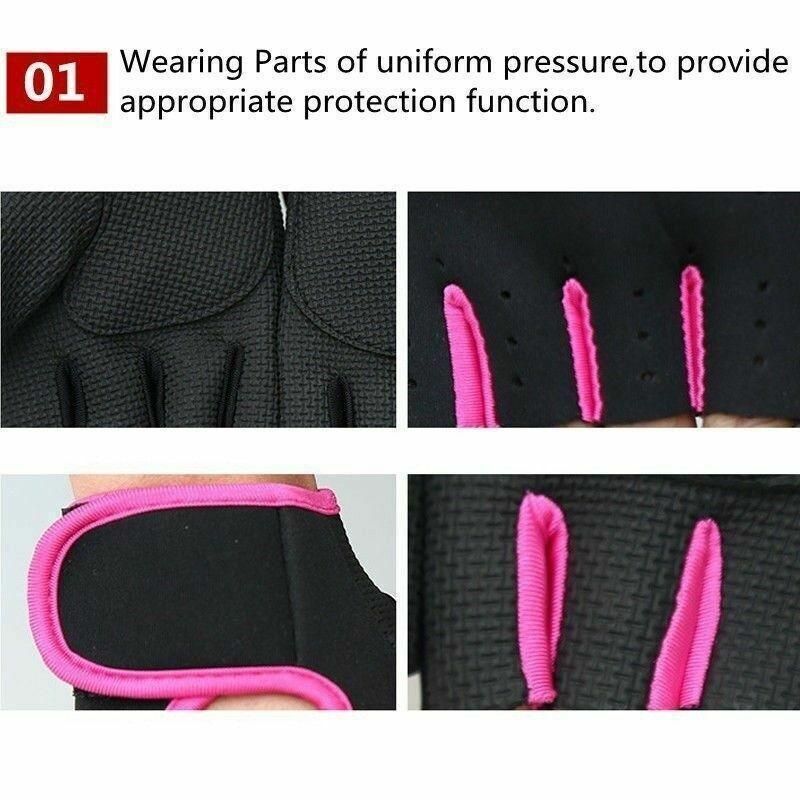 M Size Sports Gloves Weight Lifting Exercise Training Workout Bike Riding Men Women - Black+Grey