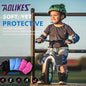 AOLIKES S Size Knee Pad Crash Proof Anti-Slip for Young Users Sports Protection - Rose Red