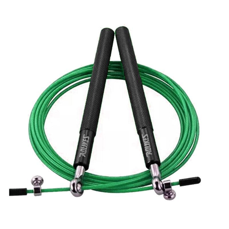 Aolikes Adjustable High Speed Steel Skipping Jump Rope Dual Bearings Gym Boxing - Blue