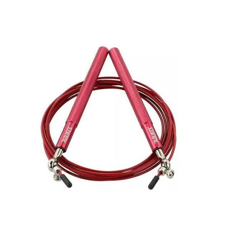Aolikes Adjustable High Speed Steel Skipping Jump Rope Dual Bearings Gym Boxing - Orange