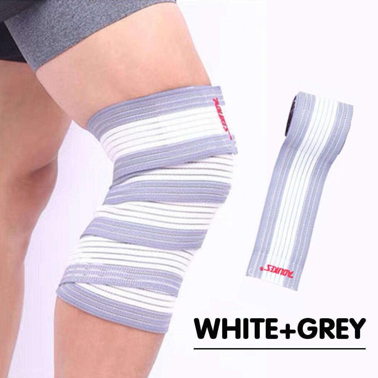 Sports Gym Bandage Wrap Compression Strap Wrist Knee Leg Ankle Elbow Band 180Cm - Blue