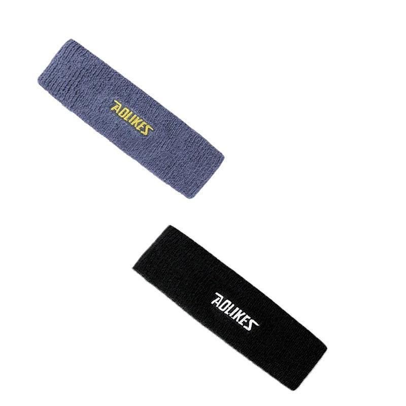 Aolikes Headbands Sweatband Cotton Hair Gym Yoga Stretch Sport Sweat Band - Green