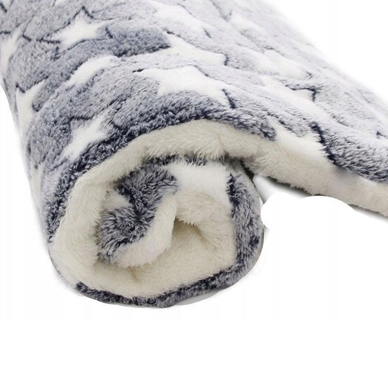 S Size Puppy Dog Cat Cushion Mattress Blanket Bed Soft Warm Pet Pad Winter Kennel House - Navy Cat