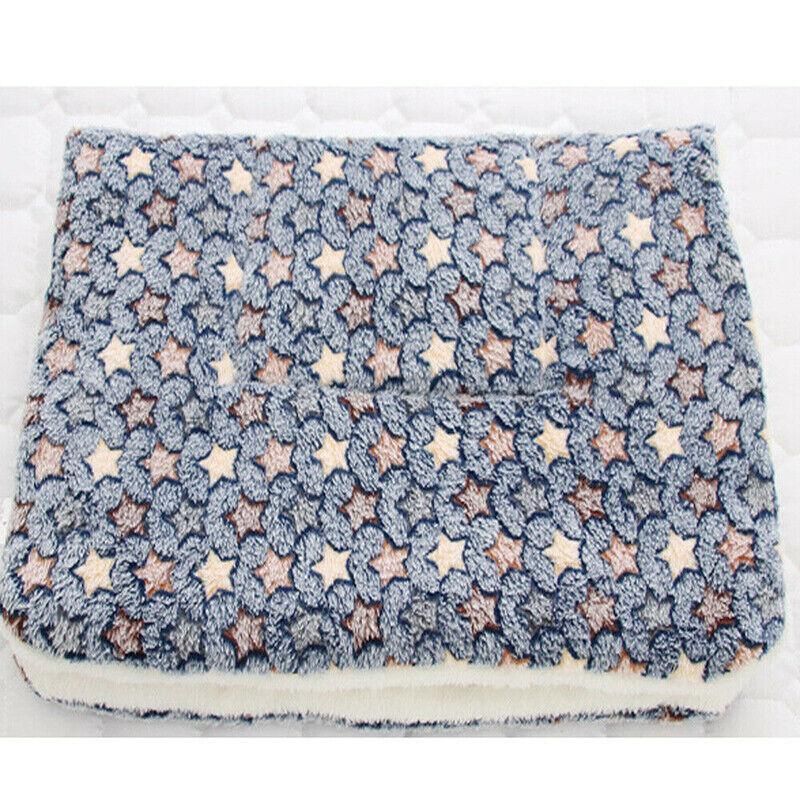 L Size Puppy Dog Cat Cushion Mattress Blanket Bed Soft Warm Pad Winter Kennel House - Pink Bear