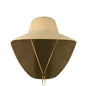 1x Neck Flap Cap Unisex Outdoor Sport Fishing Hat Sun Protection Wide Brim Cover - Khaki