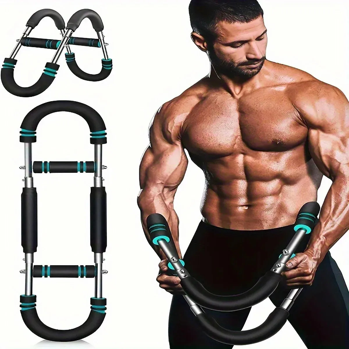 Multi Functional U Shaped Arm Strength Trainer Adjustable Home Exercise Device