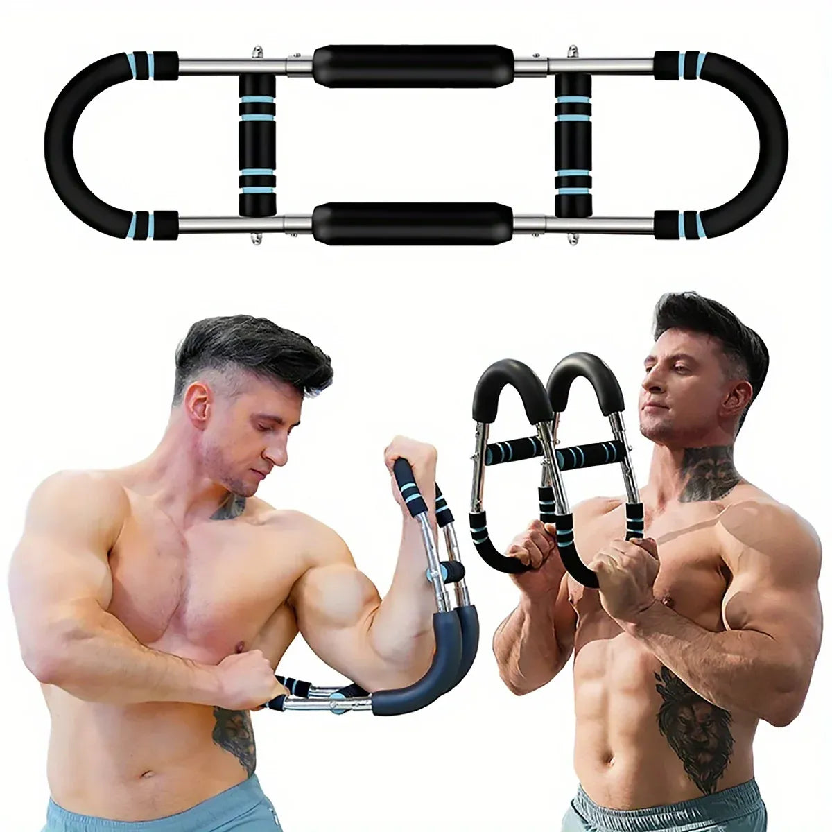 Multi Functional U Shaped Arm Strength Trainer Adjustable Home Exercise Device