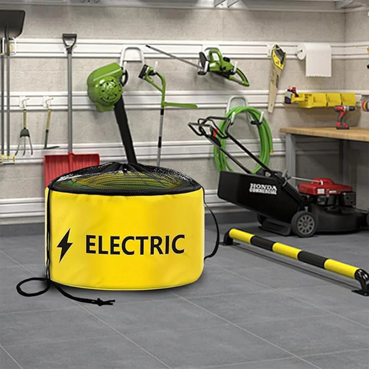 Hose Storage Bag Caravan Camping RV Cable Water Hose Electrical Cords Organizer - Yellow